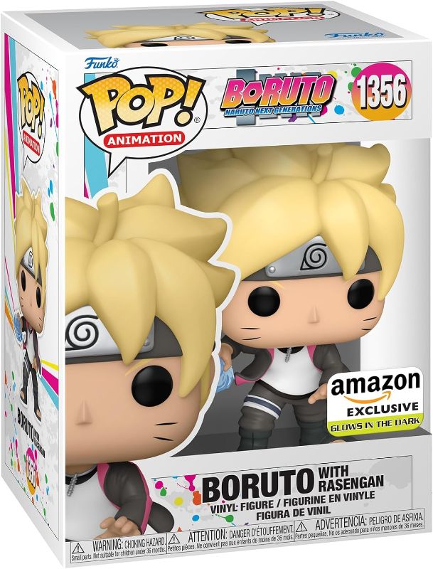 Photo 1 of Funko Pop! Animation: Boruto: Naruto Next Generations - Boruto with Rasengan, Glow in The Dark, Amazon Exclusive
