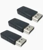 Photo 1 of FREEGENE DisplayPort Headless Ghost Display Emulator for PC 4K DP Dummy Plug 3840x2160@17Hz-3 Pack