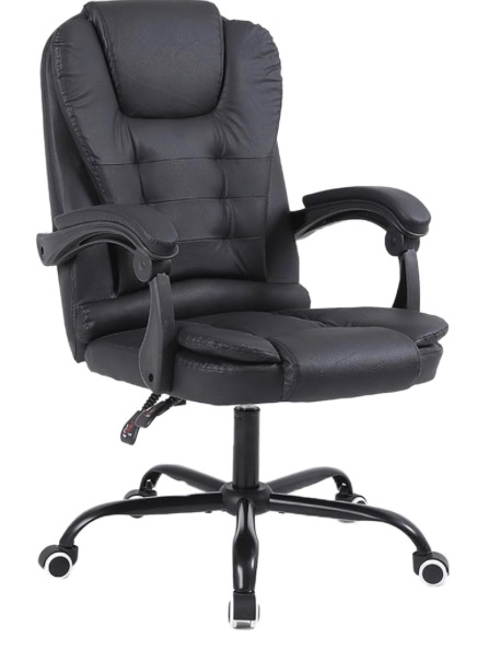 Photo 1 of Panana Office Chair Heavy Duty Executive Reclining Computer Swivel Chair (Black)