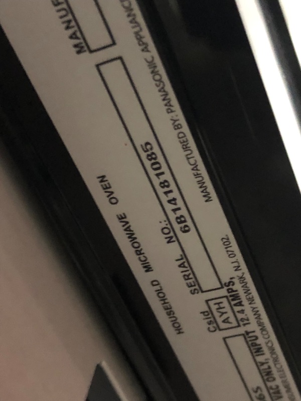 Photo 4 of ***NONREFUNDABLE - NOT FUNCTIONAL - FOR PARTS ONLY - SEE COMMENTS***
Panasonic Microwave Oven NN-SN686S Stainless Steel Countertop/Built-In with Inverter Technology and Genius Sensor, 1.2 Cubic Foot, 1200W Stainless Steel / Silver