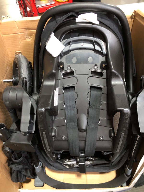 Photo 2 of Chicco Bravo Primo Trio Travel System, Bravo Primo Quick-Fold Stroller with Chicco KeyFit 35 Zip Extended-Use Infant Car Seat, Car Seat and Stroller Combo | Springhill/Black Springhill Bravo Primo