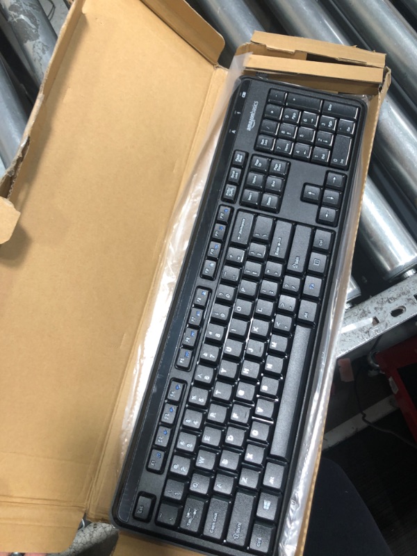 Photo 2 of Amazon Basics Wireless Keyboard-Quiet and Compact-US Layout (QWERTY)