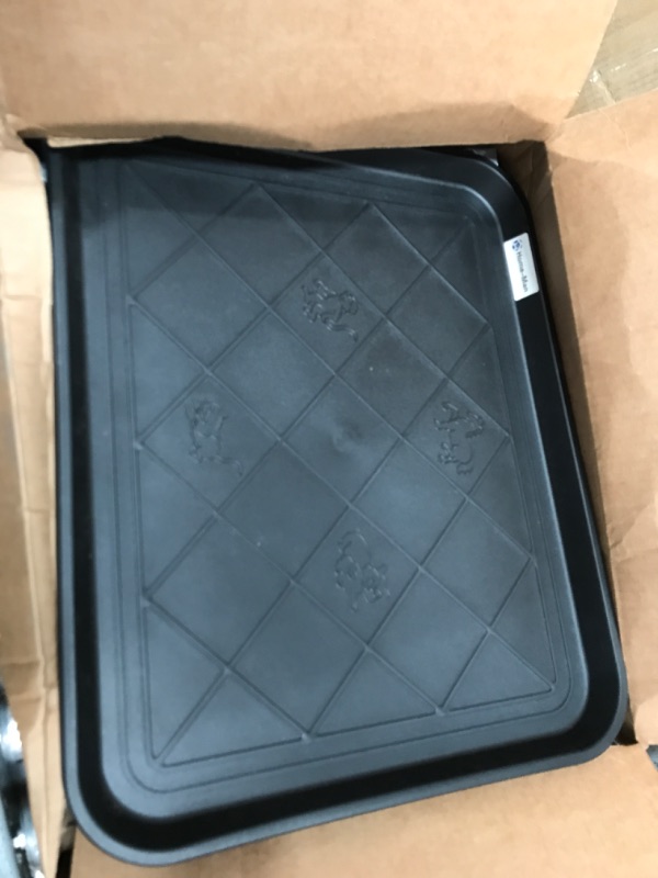 Photo 1 of Home-Man Multi-Purpose Boot Tray Mat,Boot Tray for Entryway, Pet Bowl Tray,Dog Bowl Mat,Waterproof Trays for Indoor and Outdoor Floor Protection,20“x 15"/2 Pack 20x15*2 pack