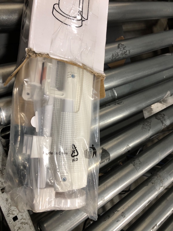 Photo 1 of 145 Inch Retractable Baby Gates Extra Wide Dog Gate for Extra Wide Openings Retractable Dog Gate Indoor Outdoor Retractable Gate Mesh Baby Gate Extra Long Baby Gate for Stairs, Doorways, White White (35" Tall x 145" Wide)