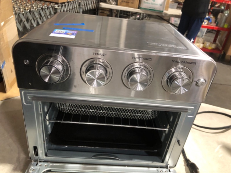 Photo 9 of ***USED - DAMAGED - SEE COMMENTS***
Geek Chef Air Fryer Toaster Oven Combo, Stainless Steel, GTO23/FM9011E