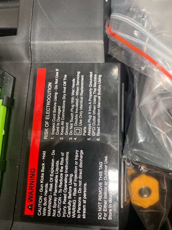 Photo 4 of **SEE NOTES** PowRyte Electric Pressure Washer with Hose Reel, Foam Cannon, 4 Different Pressure Tips, Power Washer, 4000 PSI 2.6 GPM P2BG4000R