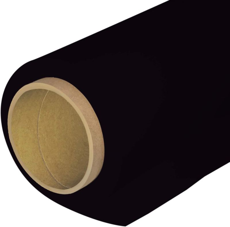 Photo 1 of Huamei Seamless Photography Background Paper, Black Photo Backdrop Paper Roll for Photoshoot, Video and Streaming #44 (4.4x16 Feet,Jet Black)