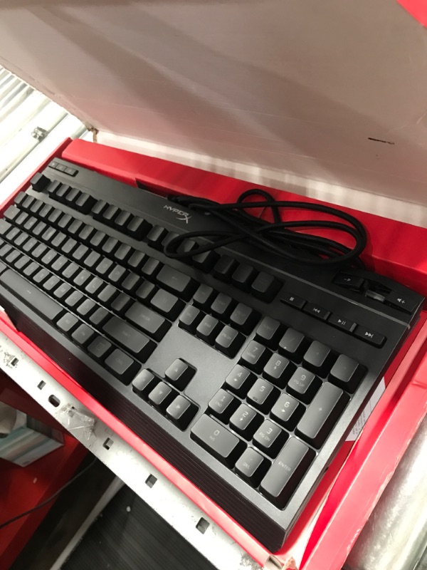 Photo 2 of HyperX Alloy Core RGB – Membrane Gaming Keyboard, Comfortable Quiet Silent Keys with RGB LED Lighting Effects, Spill Resistant, Dedicated Media Keys, Compatible with Windows 10/8.1/8/7 – Black