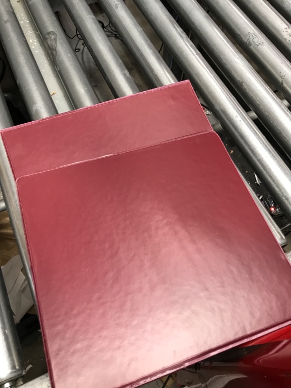 Photo 2 of Premium Economy 1.5-Inch Binders, 3-Ring Binders for School, Office, or Home, Colored Binder Notebooks, Pack of 6, Round Ring, Burgundy 1.5 Inch Burgundy