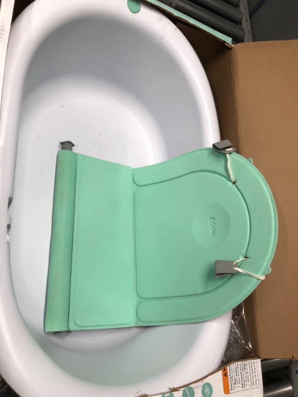 Photo 2 of 4-in-1 Grow-with-Me Bath Tub by Frida Baby Transforms Infant Bathtub to Toddler Bath Seat with Backrest for Assisted Sitting in Tub