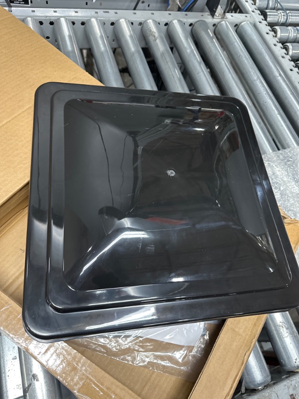 Photo 2 of 14" RV, Trailer, Camper, Motorhome (Black 1 Pack) Roof Vent Cover - Vent Lid Replacement, Made In USA
