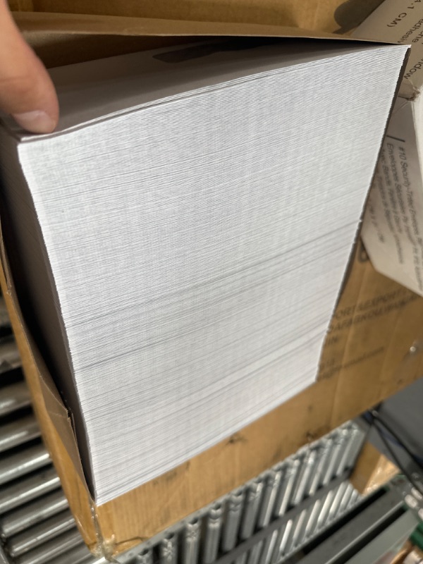 Photo 2 of Amazon Basics #10 Security-Tinted Self-Seal Business Envelopes with Left Window, Peel & Seal Closure - 500-Pack, White Tint Peel & Seal Single Left Window Envelopes