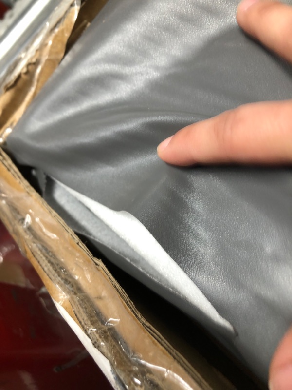 Photo 1 of Basketball Pole Padding Outdoor Square Pole Pad Wrap Around Square Pole Padding Waterproof Durable Basketball Pole Pads for Protection(Fit 4''x4'',5''x5'',6''x6''Pole-6 Feet Tall) Grey Fit 6"x6"pole-6 ft tall