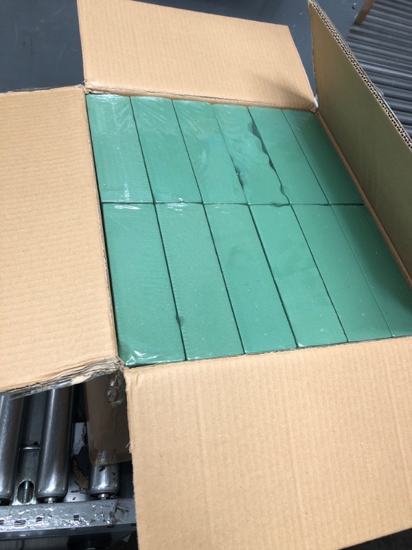 Photo 1 of 48 Pcs Floral Foam Blocks for Flower Arrangements, Rectangle Florist Foam Bricks, Foam Bricks Dry Wet for Fresh or Artificial Flowers Plant for Wedding, Birthdays and Garden Decorations, Green