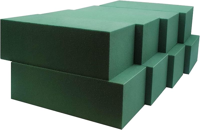 Photo 1 of 48 Pcs Floral Foam Blocks for Flower Arrangements, Rectangle Florist Foam Bricks, Foam Bricks Dry Wet for Fresh or Artificial Flowers Plant for Wedding, Birthdays and Garden Decorations, Green