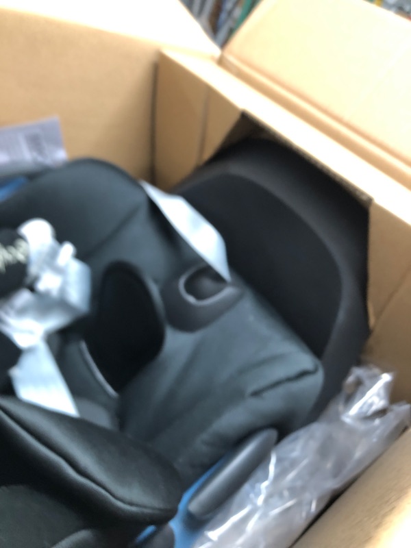 Photo 3 of Cybex Cloud G Lux Comfort Extend Infant Car Seat with Anti-Rebound Base, Load Leg, Linear Side Impact Protection, Latch Install, Ergonomic Full Recline, Extended Leg Rest, Moon Black