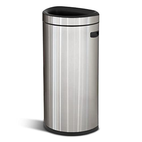 Photo 1 of 15.8 Gallon Tall Open Top Trash Can, Commercial and Residential Use, Semi-Rou...
