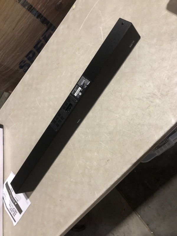 Photo 4 of ***USED - NO POWER CORD - UNABLE TO TEST***
TCL Alto R1 Roku TV Wireless 2.0 Channel Sound Bar for Roku TV, Bluetooth – TSR1-NA 31.5-inch, Black