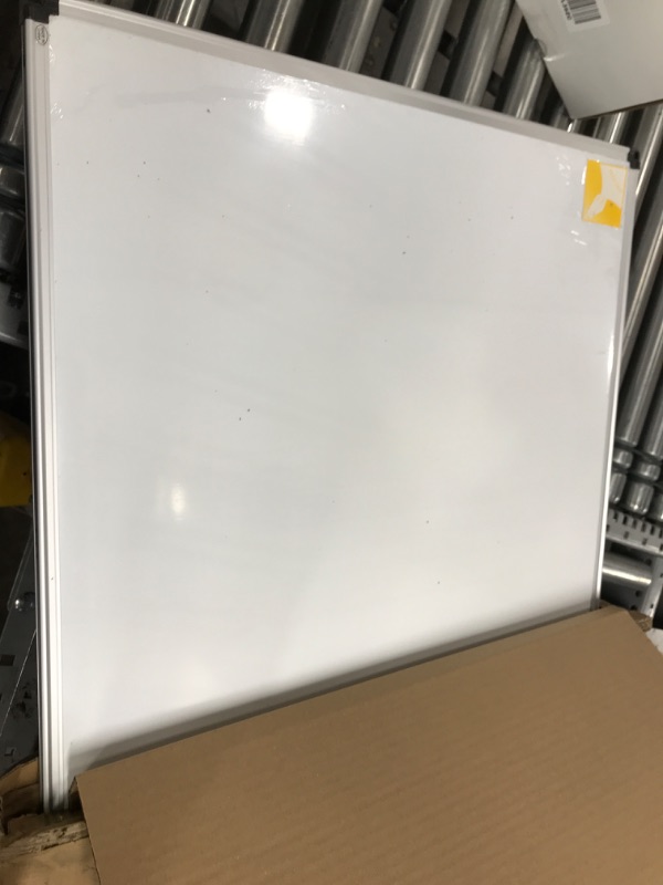 Photo 2 of XBoard Magnetic Dry Erase Board/Whiteboard, 36 X 24 Inches, Double Sided White Board,1 Dry Eraser & 3 Dry Erase Markers & 4 Push Pin Magnets 36" x 24"