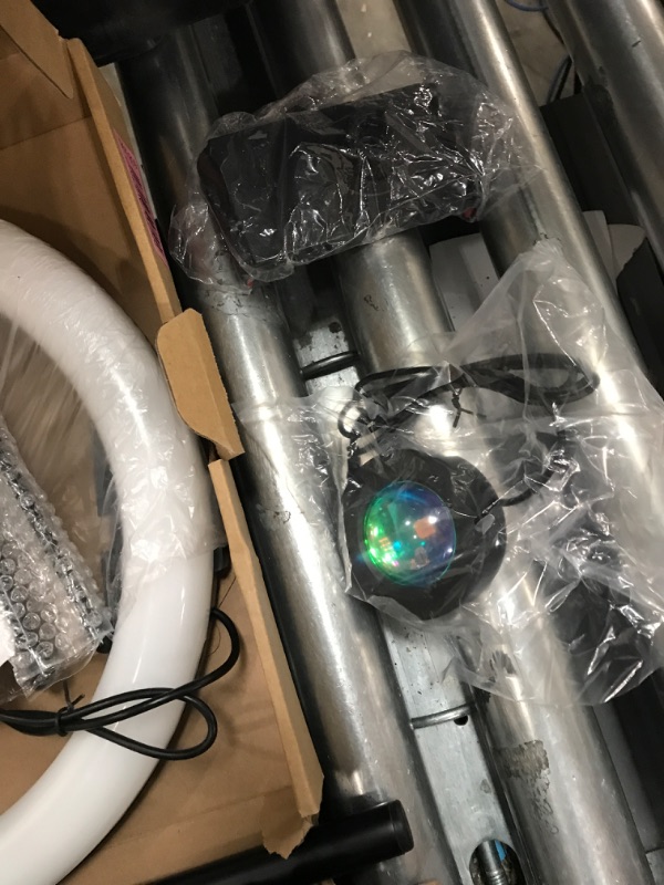 Photo 3 of **NON-REFUNDABLE** // **SALE FINAL**PARTS ONLY*** WisaKey 13" RGB Ring Light with 63" Stand and 2 Phone Holders, Tablet iPad Holder, Sunset Lamp, 51 Color Modes Selfie Ringlight with Desk Tripod, Halo Ring Light for TikTok/Live Stream/Makeup/YouTube 13 in