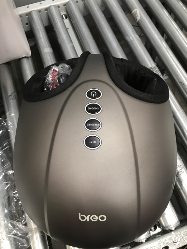 Photo 2 of Breo Foot Massager Machine with Heat, Shiatsu Deep Tissue Kneading, Rolling Massage for Relief, Fits Feet Up to Men Size 12 1 Count (Pack of 1)