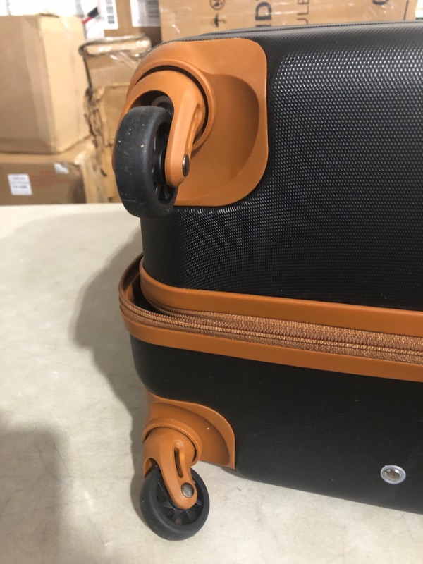 Photo 6 of *** MINOR DAMAGE**SMALLEST PIECE HAS DENTS IN TOP AND MULTIPLE SCRATCHES**THE MIDDLE HAS SOME MINOR WEAR.***
Coolife Luggage 3 Piece Set Suitcase Spinner Hardshell Lightweight TSA Lock \3 Piece Set apricot black