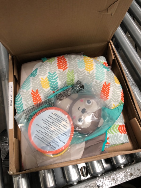 Photo 1 of Bright Starts Tummy Time Prop & Play Baby Activity Mat with Support Pillow & Taggies - Sloth 36 x 32.5 in, Age Newborn+