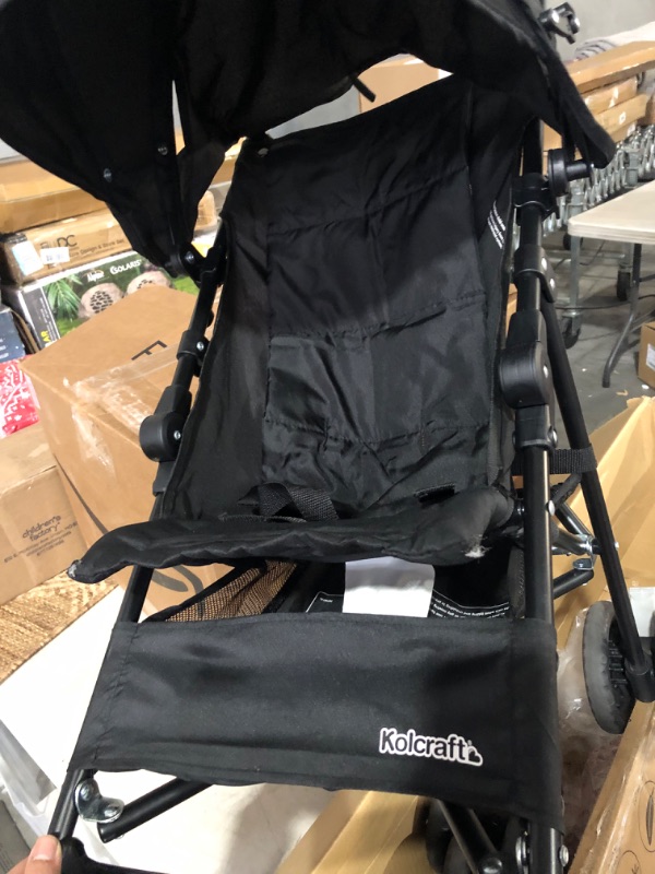 Photo 3 of *MISSING CUP HOLDER*TEAR ON SEAT*
Kolcraft Cloud Lightweight Umbrella Stroller with Large Sun Canopy, Black
