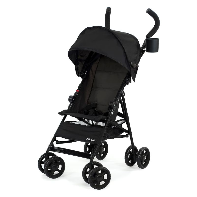 Photo 1 of *MISSING CUP HOLDER*TEAR ON SEAT*
Kolcraft Cloud Lightweight Umbrella Stroller with Large Sun Canopy, Black
