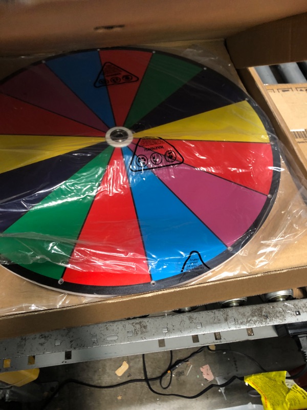 Photo 2 of 18 Inch Heavy Duty Spinning Prize Wheel - 14 Slots Color Tabletop Roulette Wheel of Fortune - Spin The Wheel with Dry Erase Marker and Eraser Win The Fortune Spin Game for Carnival and Trade Show 18 Inch Heavy Duty Prize Wheel - #1 PRIZE WHEEL