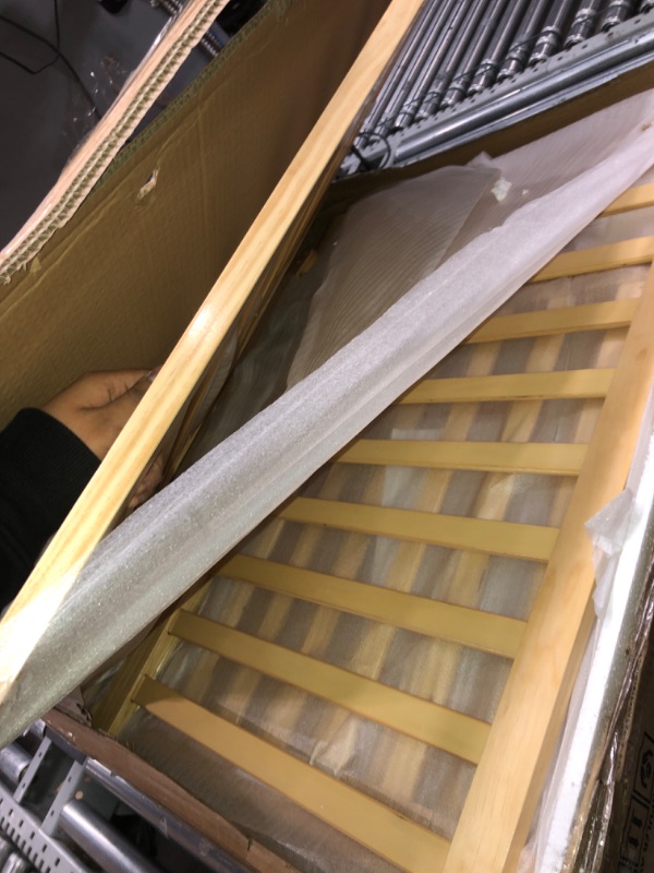 Photo 1 of Dream On Me Aden 4-in-1 Convertible Mini Crib In Natural, Greenguard Gold Certified, Non-Toxic Finish, New Zealand Pinewood, With 3 Mattress Height Settings Natural Mini Crib