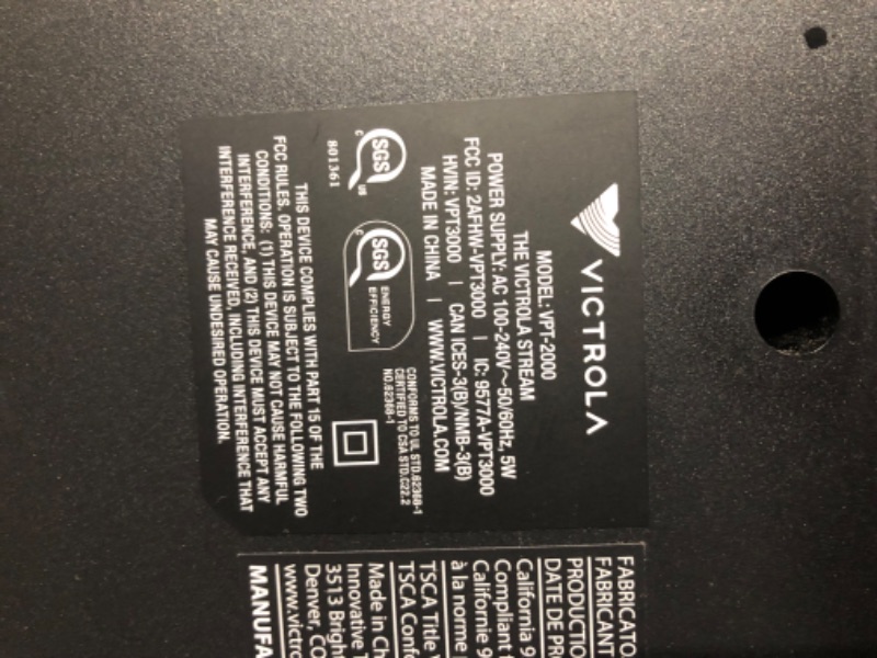 Photo 4 of ***USED - LIKELY MISSING PARTS - UNABLE TO VERIFY FUNCTIONALITY***
Victrola Stream Onyx Turntable - 33-1/3 & 45 RPM Vinyl Record Player, Works with Sonos Wirelessly, High Precision Magnetic Cartridge, Semi-Automatic, Multiple Connections, Black Matte Fini