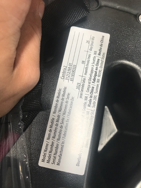 Photo 3 of Diono Cambria 2 XL 2022, Dual Latch Connectors, 2-in-1 Belt Positioning Booster Seat, High-Back to Backless Booster with Space and Room to Grow, 8 Years 1 Booster Seat, Pink NEW! Pink