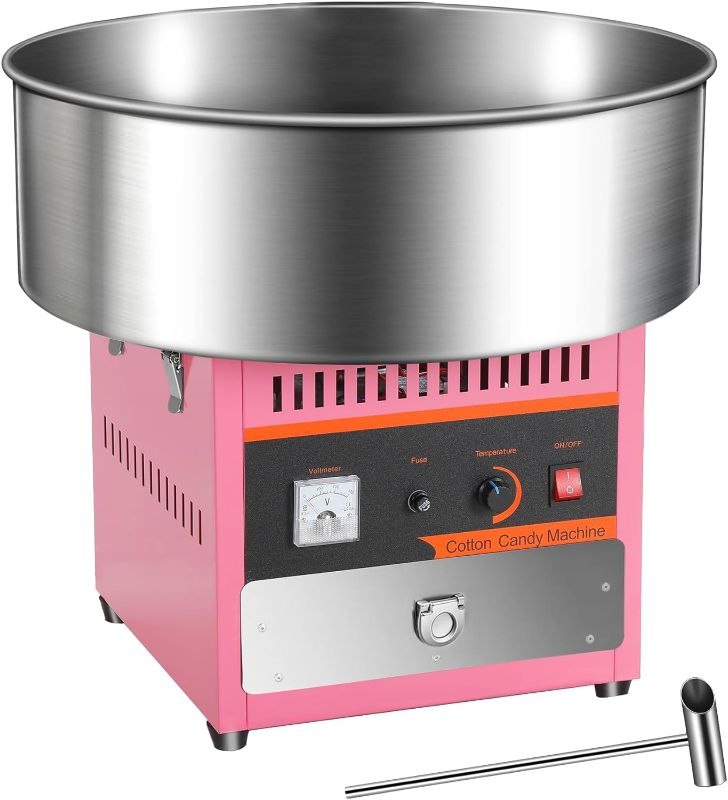 Photo 1 of ***NONREFUNDABLE - NOT FUNCTIONAL - FOR PARTS ONLY - SEE COMMENTS***
Cotton Candy Machine Commercial, 1000W Electric Cotton Candy Machine, Pink