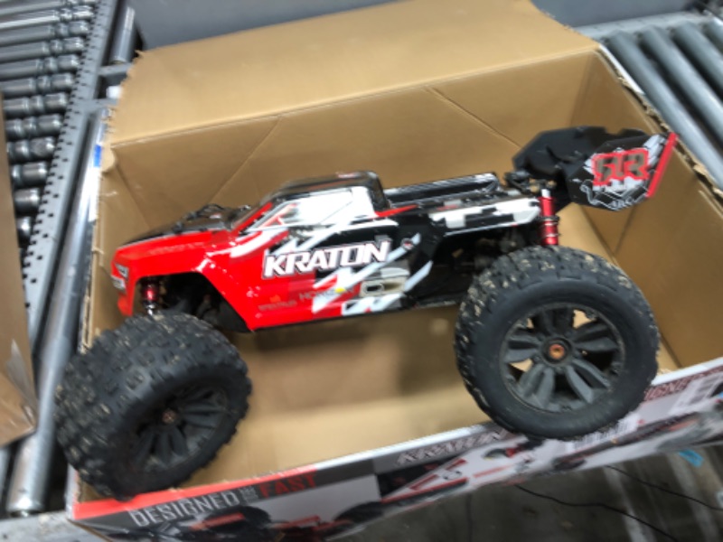 Photo 3 of ARRMA RC Truck 1/8 KRATON 6S V5 4WD BLX Speed Monster Truck with Spektrum Firma RTR, Blue, ARA8608V5T2