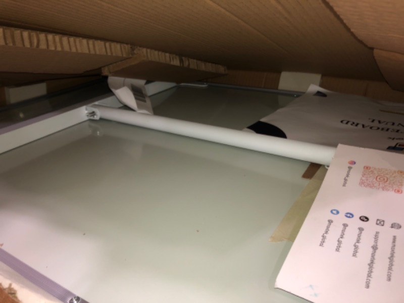 Photo 1 of Easel White Board - Magnetic Tripod Whiteboard Portable Dry Erase Board 36 x 24 inches Flipchart Easel Board Height Adjustable, 3' x 2' Portable White Board *Silver 36 x 24