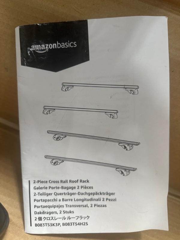 Photo 2 of Amazon Basics 2-Piece Cross Rail Roof Rack, 56 inches