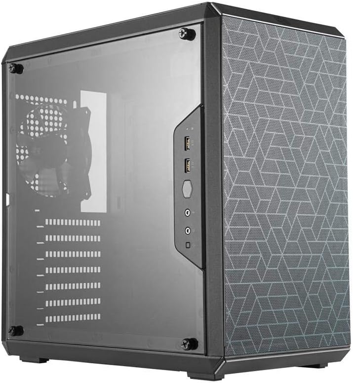 Photo 1 of Cooler Master MasterBox NR200P Mini ITX Computer Case - Tempered Glass Side Panel, Vertical GPU Display, Tool-Free 360 Degree Accessibility - Black