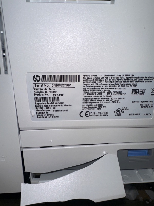 Photo 8 of **SEE NOTES** HP LaserJet Pro MFP 4101fdw Wireless Black & White Printer with Fax