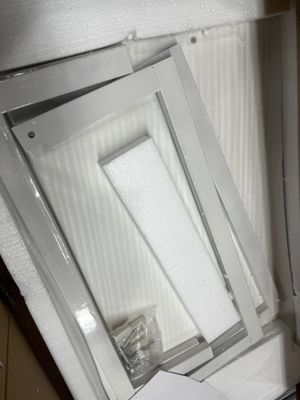 Photo 1 of HDHNBA Computer Desk Home Office Writing Study Desk, Modern Simple Style Laptop Table Office Desk, Home Office Desks Simple Style Desk for Home Office Writing Study Suitable for Study Room Office. 47.2''*23.6'' White