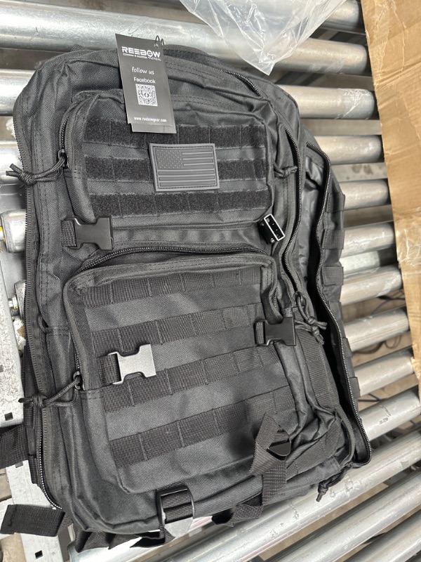 Photo 2 of REEBOW GEAR Military Tactical Backpack Large Army 3 Day Assault Pack Molle Bag Backpacks Black