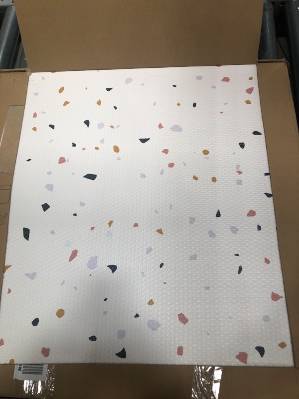 Photo 2 of 3 Sprouts Foam Puzzle Play Mat with Interlocking EVA Tiles for Toddlers, Babies and Kids in Terrazzo Palest Pink  