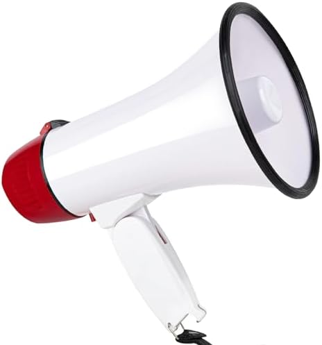 Photo 1 of Portable Megaphone Speaker Siren PA Bullhorn - Compact and Battery Operated with 20 Watt Power, 3 Modes and Foldable Handle for Trainers, Soccer, Baseball, Coaches, and Teachers
