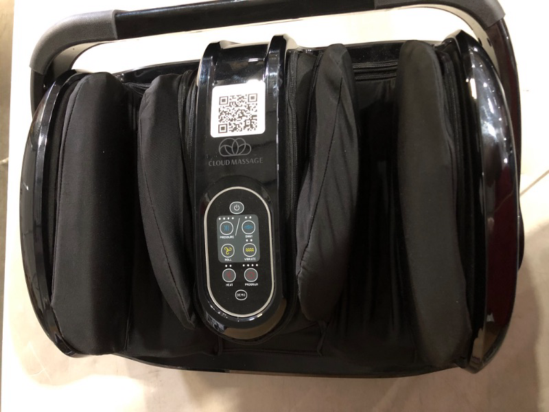 Photo 2 of ***MISSING REMOTE AND POWER CORD***
Cloud Massage Shiatsu Foot Massager for Circulation and Pain Relief (Black)