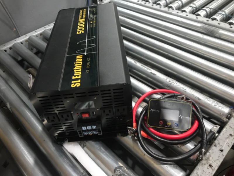 Photo 2 of SL Euthtion 5000W/10000W(Peak) Pure Sine Wave Car Power Inverter 12V DC to 120V AC 60HZ with LCD Display, USB Port, Wireless Remote Control?10M for Car Home Laptop Truck
