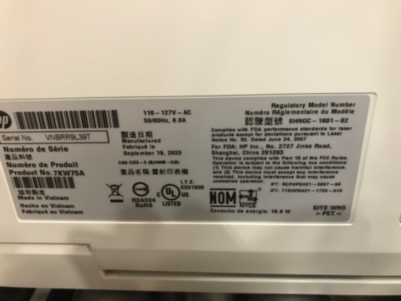 Photo 3 of ***NONREFUNDABLE - NOT FUNCTIONAL - FOR PARTS ONLY - SEE COMMENTS***
HP Laser Jet Pro M283FDW Multifunction Color Fax/Scan/Printer 22ppm 600x600dpi 250-sheet e-Print, Ethernet, USB, Wi-Fi (Renewed)
