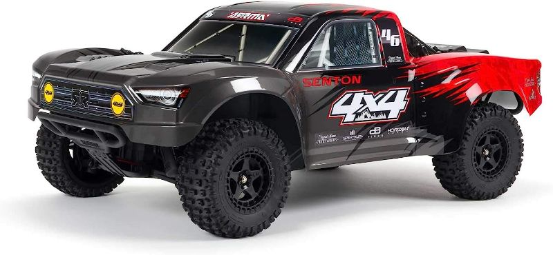 Photo 1 of ARRMA 1/10 SENTON 4X4 V3 3S BLX Brushless Short Course Truck RTR (Transmitter and Receiver Included, Batteries and Charger Required ), Red, ARA4303V3T2