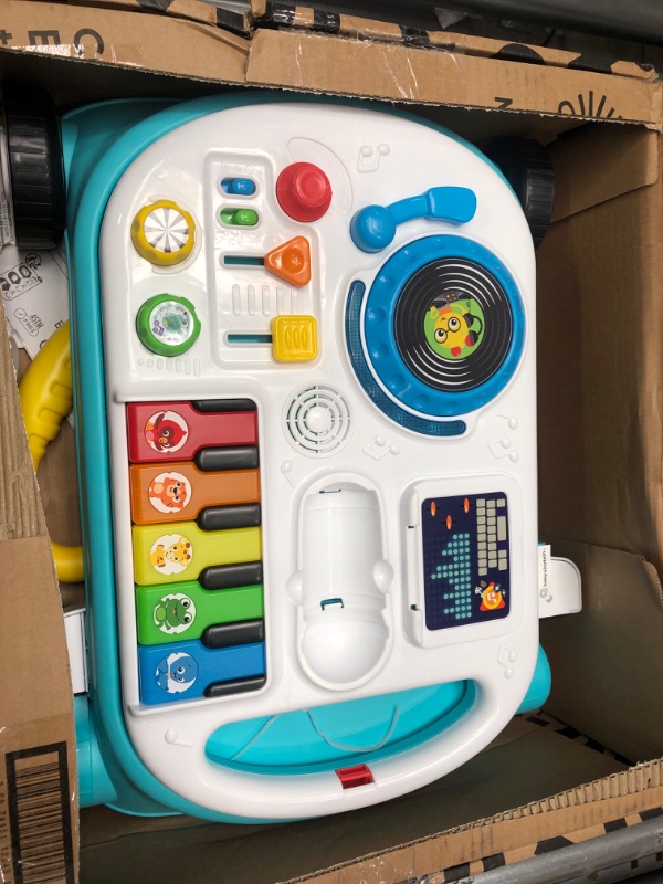 Photo 2 of Baby Einstein Musical Mix ‘N Roll 4-in-1 Push Walker, Activity Center, Toddler Table and Floor -Toy for 6 Months+, Blue