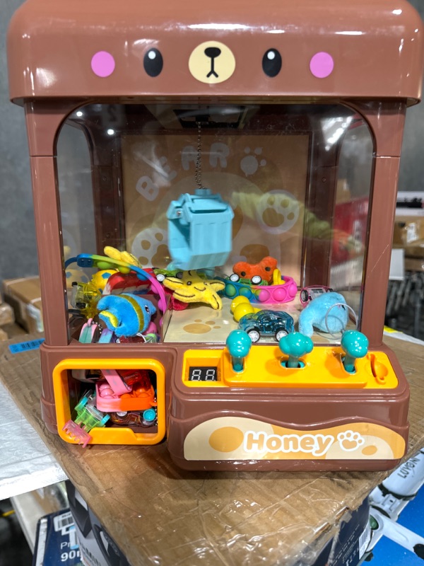 Photo 3 of *PARTS ONLY READ NOTES*cxjoigxi Mini Claw Machine for Kids with Prizes,Volume for 4-7 8-12 Year Old Boy Girl Gift Ideas bear