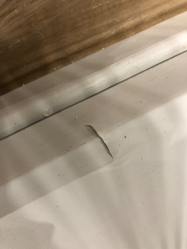 Photo 1 of minor damage*
AM The America Store - Plastic Folding Table, Indoor Outdoor Heavy Duty Portable w/Handle, Lock for Picnic, Party, Camping (White, 6FT) 6FT White